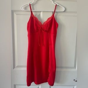 Princess Polly Red Silk Dress